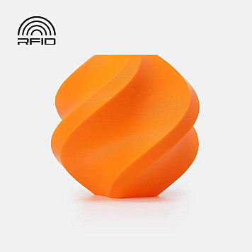 Пластик Bambu Lab PLA Basic Filament with spool, Pumpkin Orange/Оранжевый Ø1,75 мм, Вес: 1 кг