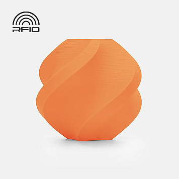 Пластик Bambu Lab PLA Matte Refill без катушки, Mandarin Orange/Оранжевый Ø1,75 мм, Вес: 1 кг