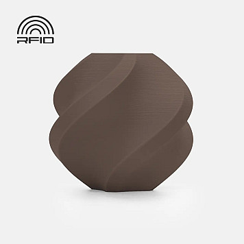 Пластик Bambu Lab PLA Matte, Filament with spool, Dark Brown/Коричневый Ø1,75 мм, Вес: 1 кг
