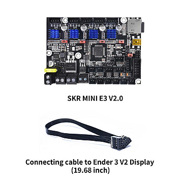 32-битная материнская плата Bigtreetech SKR MINI E3 V2.0 со встроенным TMC2209 UART С кабелем (для экрана Ender 3 V2)