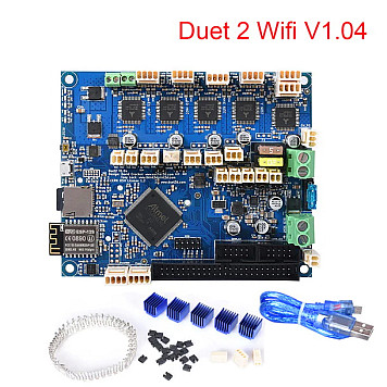 Материнская плата Bigtreetech BTT Cloned Duet 2 WIFI V1.04 с 4,3-дюймовым сенсорным экраном PanelDue для 3D принтера
