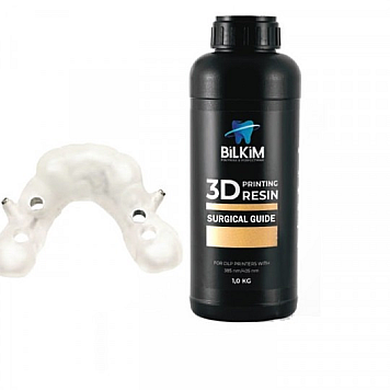 Фотополимерная смола Bilkim POLYCURE Surgical Guide Resin для изготовления шин, сплинтов 1 кг