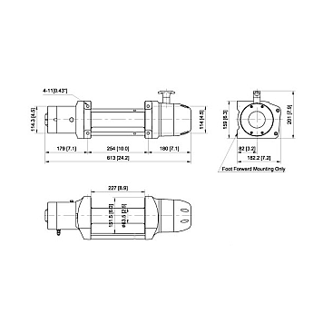 Лебедка автомобильная Come-up Seal DS-12,5 - 12 вольт - 5670 кг - 12500 lb-1