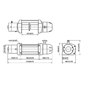 Лебедка автомобильная Come-up Seal Gen2 12,5 - 12 вольт / 5670 кг - 12 500 lb-1