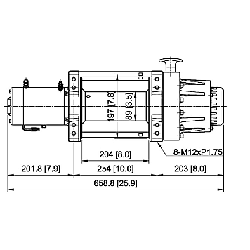 Лебедка автомобильная Come-up Seal Gen2 16,5 - 12 вольт / 7484 кг - 16500 lb-1
