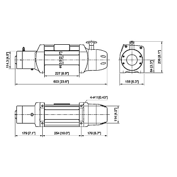 Лебедка автомобильная Come-up Seal Gen2 9,5s - 12 вольт - 4309 кг - 9500 lb-1