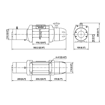 Лебедка автомобильная Come-up Seal Madx 8.0s MD - 12 вольт - 3630 кг-1