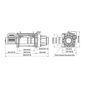 Лебедка автомобильная WALRUS 20 - 24 вольт / 9070 кг - 20000 lb-1