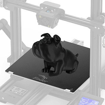 235x235x0.4mm Накладка для платформы 3D принтера Creality стекло с PEI покрытием -3