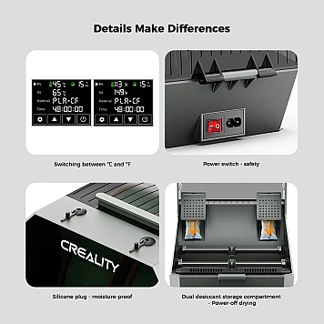Cушка Creality Space Pi Filament Dryer Plus TWO ROLLS на 2 катушки-12