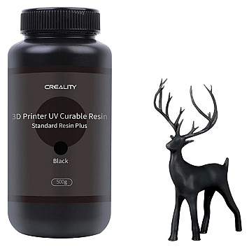 Фотополимерная смола CREALITY LCD Standard Resin Plus 500г, черная (3302020065)