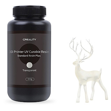 Фотополимерная смола CREALITY LCD Standard Resin Plus 500г, прозрачная (3302020063)