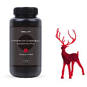 Фотополимерная смола CREALITY LCD Standard Resin Plus 500г, прозрачная красная (3302020082)