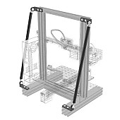 Детали 3D принтера Creality Ender-3, поддерживающие набор тяги, совместимы с алюминиевым сплавом