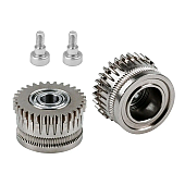 Набор шестерен для экструдеров 3D принтеров Creality K1/ K1 MAX/ K1C/ Ender-3 V3 PLUS, никелированные