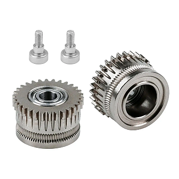 Набор шестерен для экструдеров 3D принтеров Creality K1/ K1 MAX/ K1C/ Ender-3 V3 PLUS, никелированные