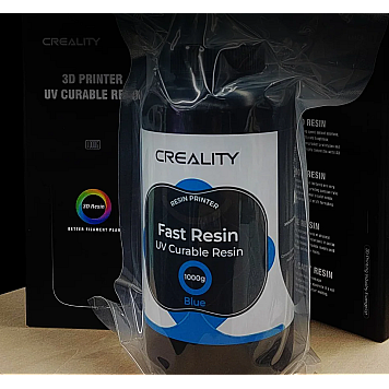 Фотополимерная смола Creality Fast (Для скоростной печати) Синяя Resin UV Curable Resin 1кг