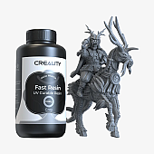 Фотополимерная смола Creality Fast (Для скоростной печати) Серая Resin UV Curable Resin 1кг