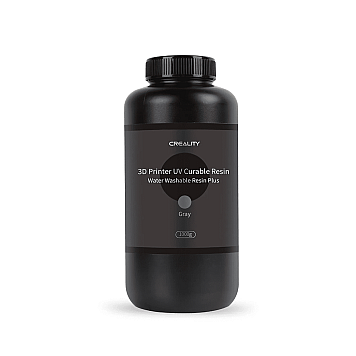 Фотополимерная смола обрабатываемая водой Creality Water Washable Resin Plus 1кг, серая-1