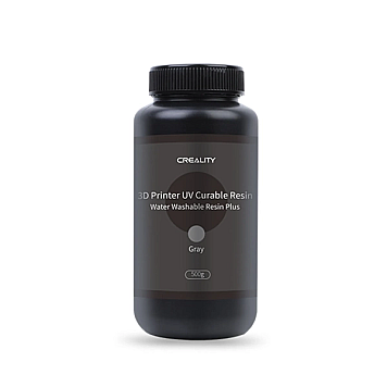 Фотополимерная смола обрабатываемая водой Creality Water Washable Resin Plus 500г, серая-1