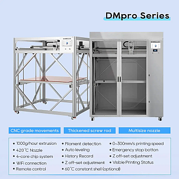 3D принтер Dowell DM10 Pro 60°C Enclosure-1