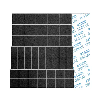 Шлифовальная бумага DSPIAE MSP-ES10 #1000 70*80 мм для шлифовального инструмента, (5 шт)