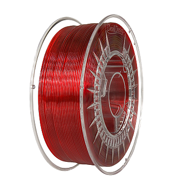 Пластик Devil Design PETG Рубиновый прозрачный Ø1,75 мм Вес: 1 кг