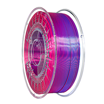Пластик Devil Design PLA Silk Dual Розовый Жемчуг / Синий Ø1,75мм Вес: 1 кг-1