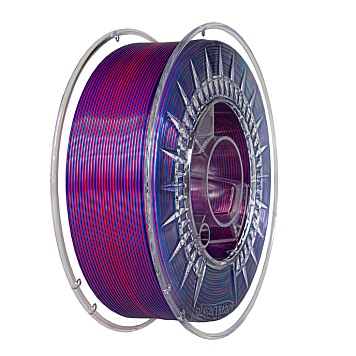 Пластик Devil Design PLA Silk Dual Темно-Красный / Супер Фиолетовый Ø1,75мм Вес: 1 кг