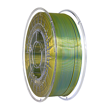 Пластик Devil Design PLA Silk Dual Золотой / Синий Ø1,75мм Вес: 1 кг-1