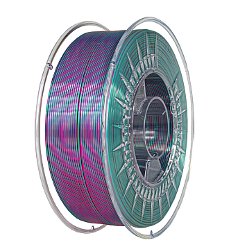 Пластик Devil Design PLA Silk Dual Розовый Жемчуг / Холодный Зеленый Ø1,75мм Вес: 1 кг