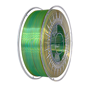 Пластик Devil Design PLA Silk Dual Холодный Зеленый / Золотой Ø1,75мм Вес: 1 кг