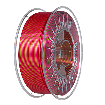 Пластик Devil Design PLA Silk Dual Золотой / Темно-Красный Ø1,75мм Вес: 1 кг