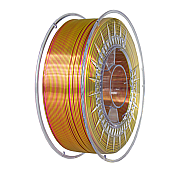 Пластик Devil Design PLA Silk Dual Розовый жемчуг / Золотой Ø1,75мм Вес: 1 кг