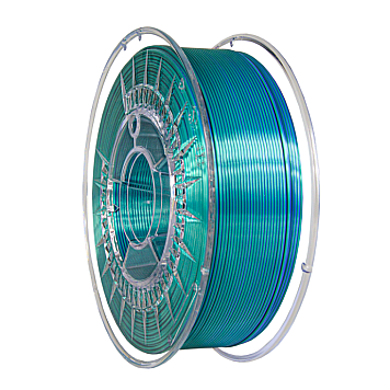 Пластик Devil Design PLA Silk Dual Зелено-Голубой Ø1,75мм Вес: 1 кг-1