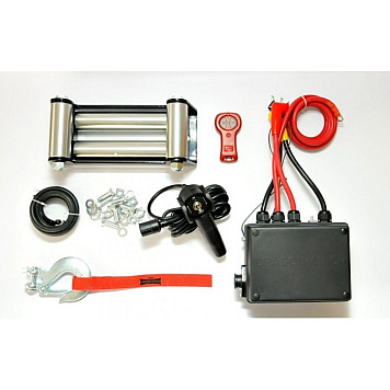Лебедка автомобильная электрическая DWM 12000 HDI synthetic-3