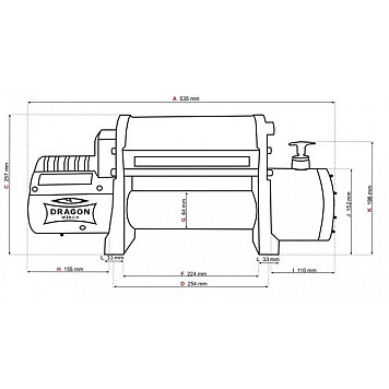 Лебедка автомобильная электрическая DWM 12000 HDI synthetic-4