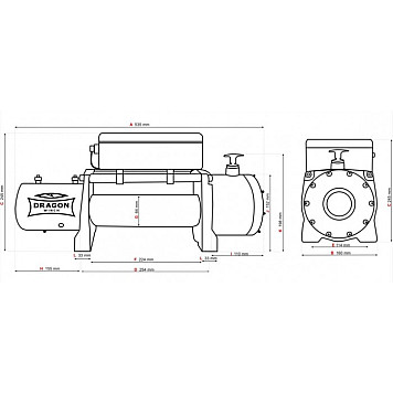 Лебедка Dragon Winch DWM 12000 HD-5