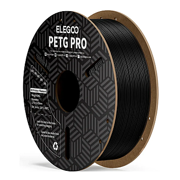 Пластик Elegoo PET-G PRO Filament Черный Ø1,75мм Вес: 1кг