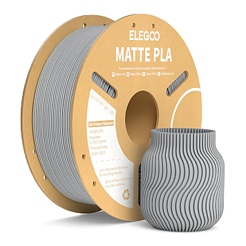Пластик Elegoo PLA Filament Серый матовый Ø1,75мм Вес: 1кг