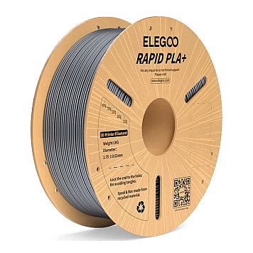 Пластик Elegoo Rapid PLA Plus Filament Серебристый Ø1,75мм Вес: 1кг
