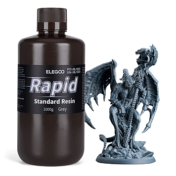 Фотополимерная смола Elegoo Rapid Standard Resin Grey (Серая) 1кг