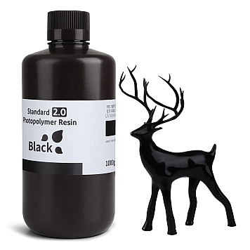 Фотополимерная смола Elegoo Standard 2.0 Resin Black (Черная) 1кг