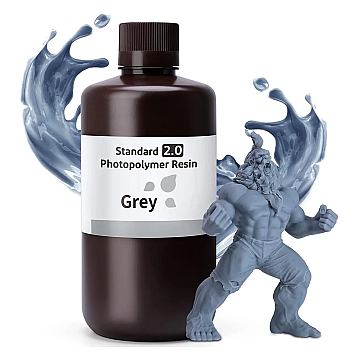 Фотополимерная смола Elegoo Standard 2.0 Resin Grey (Серая) 1кг