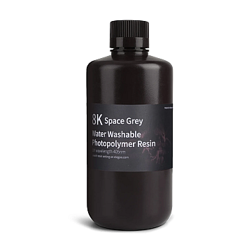 Фотополимерная смола Elegoo Water Washable Resin 8K Обрабатываемая водой Grey (Серая) 1кг