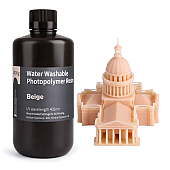 Фотополимерная смола Elegoo Water Washable Resin смывается водой Beige (Бежевая)1кг