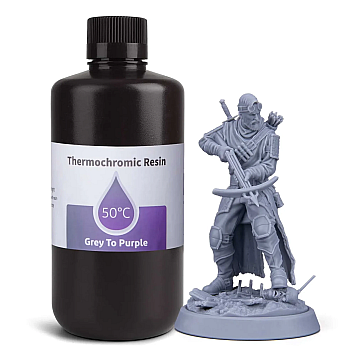 Фотополимерная смола Elegoo Thermochromic Resin Grey to Purple (От серого до фиолетового ) 1кг