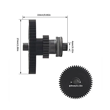 Набор шестерен для экструдеров 3D принтеров Elegoo Neptune 4/ 4 Pro/ 4 Plus/ 4 Max, закаленная сталь-3