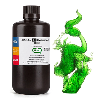 Фотополимерная смола Elegoo ABS-like 3.0 Green (Прозрачная зеленая) 1 кг