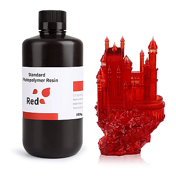 Фотополимерная смола Elegoo Standard Resin Red (Красная) 1 кг